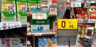Denuncia que leche está más barata que el agua