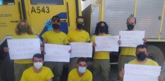 CCOO destaca el respaldo masivo de los bomberos forestales a la huelga en Geacam