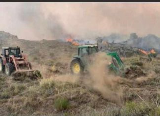 Vídeo. La rápida intervención de unos agricultores conquenses evitan un incendio incendio