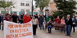 ASAJA Albacete se concentra en La Roda “por un IBI de rústica justo”