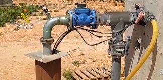 La Confederación Hidrográfica del Guadiana estima en 1.200 millones de litros el consumo fraudulento para regadíos caudalimetro