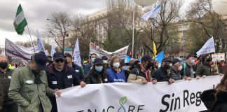 Los regantes denuncian que «el trato discriminatorio del Gobierno atenta contra la España rural»