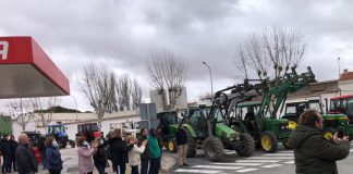 Agricultores y ganaderos de Castilla-La Mancha se unen a las protestas del sector del transporte