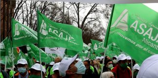 El campo alicantino retoma la protesta por la cancelación de los trasvases y la situación actual de la agricultura