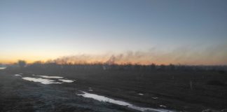 Ni la quema de pacas de paja evitó los daños de las heladas en los almendros