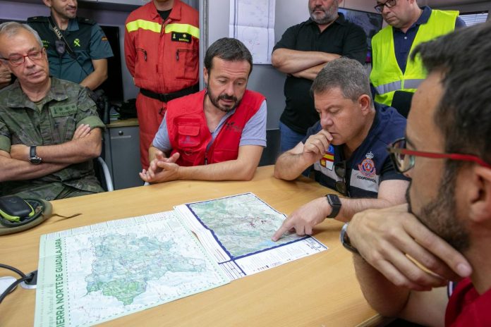 García-Page en incendio