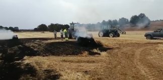 Los agricultores vuelven a actuar raudos contra los incendios ¡Hay vídeo! incendio forestal