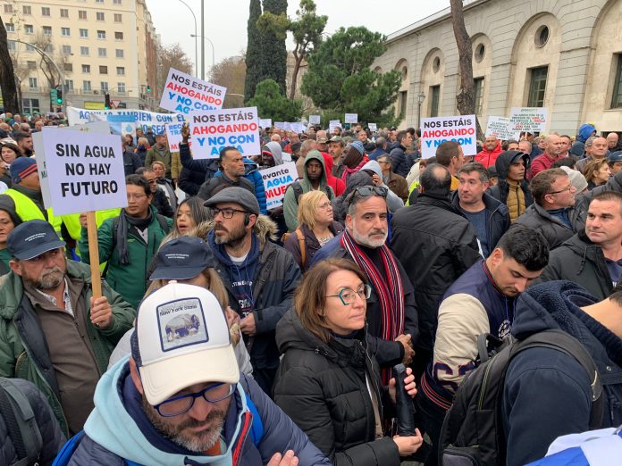 Manifestación regantes