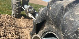 Rajan las ruedas de 34 pívots de riego pívot de riego