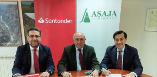 ASAJA Ciudad Real y Banco Santander renuevan convenio de colaboración para tramitar ayudas PAC