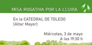 Misa rogativa por la lluvia en el Altar Mayor de la Catedral de Toledo, el 3 de mayo