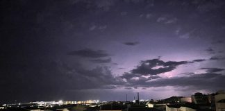 Noche de tormentas eléctricas sobre La Mancha Tormenta eléctrica