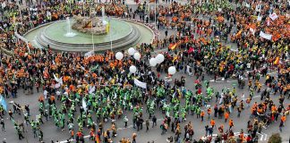 ASAJA, COAG y UPA acuerdan poner en marcha un calendario de movilizaciones a nivel regional Manifestación