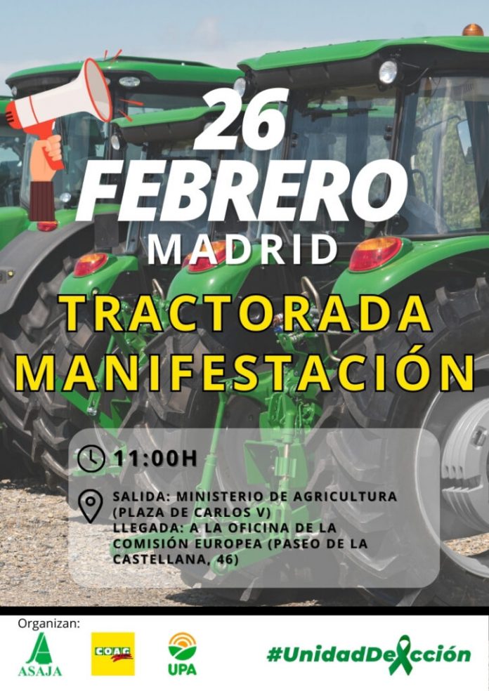 tractorada por el centro de Madrid