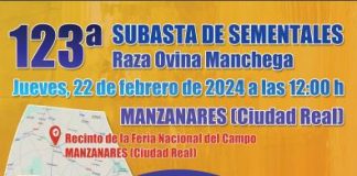 AGRAMA celebra la 123ª subasta de sementales de raza manchega 123ª subasta de sementales de raza manchega