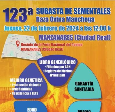 AGRAMA celebra la 123ª subasta de sementales de raza manchega 123ª subasta de sementales de raza manchega
