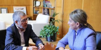 Tablas de Daimiel y trasvase Tajo-Segura centran la reunión entre el secretario de Estado de Medio Ambiente y la delegada del Gobierno en Castilla-La Mancha Hugo Morán y Milagros Tolón