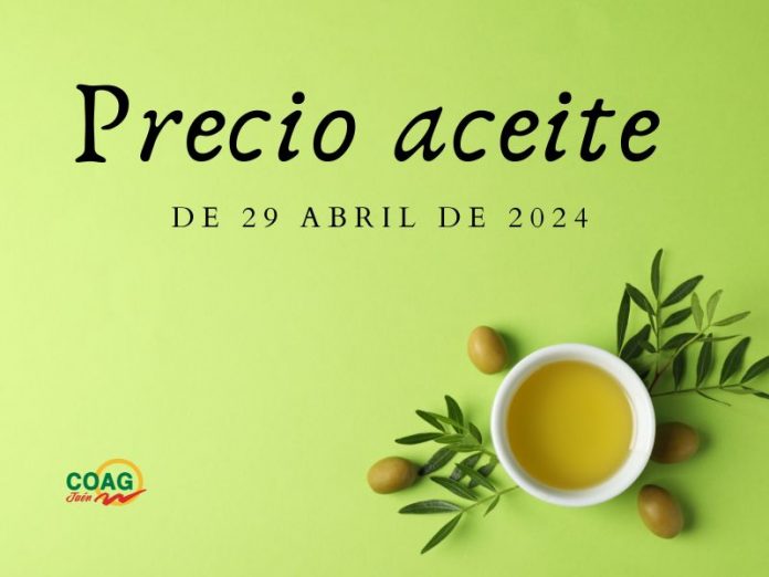 Precio medio en origen del aceite de oliva (29-abril-2024)