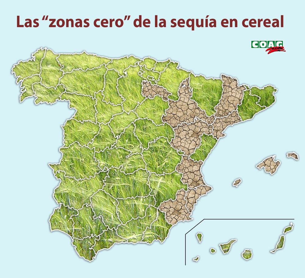 mapa sequía cereales