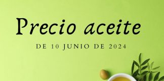 Precio medio en origen del aceite de oliva (10-junio-2024)