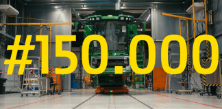 John Deere alcanza la fabricación de su cosechadora 150.000 cosechadora 150.000