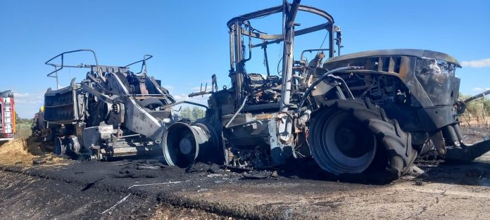 incendio tractor