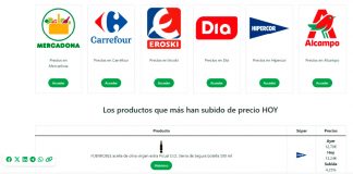 Consumidores lanzan una web que vigila a diario la evolución del precio del aceite de oliva FACUA aceites