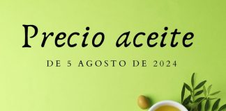 Precio medio en origen del aceite de oliva (5-agosto-2024)