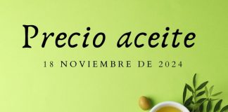 Precio medio en origen del aceite de oliva (18-noviembre-2024)
