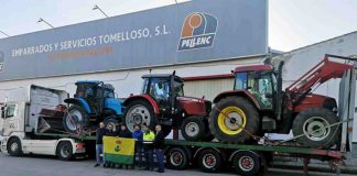 Mandan tractores de Tomelloso a Valencia para ayudar en las tareas de limpieza de la DANA tractores de Tomelloso