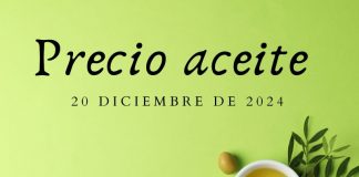 Precio medio en origen del aceite de oliva (20-diciembre-2024) Precio medio en origen del aceite de oliva
