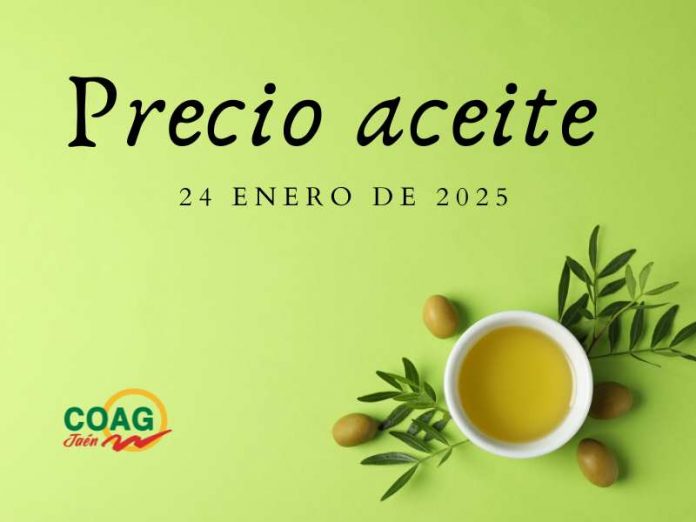 Precio medio en origen del aceite de oliva (24-enero-2025)