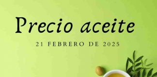 Precio medio en origen del aceite de oliva (21-febrero-2025)