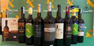 La Guardia Civil desmantela una red internacional dedicada al comercio ilegal de vino con “Denominación de Origen Rioja” riojas falsos