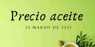 Precio medio en origen del aceite de oliva (28-marzo-2025) precio aceite