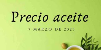 Precio medio en origen del aceite de oliva (7-marzo-2025) precio aceite