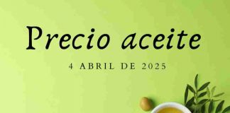 Precios medios en origen del aceite de oliva (4-abril-2025)