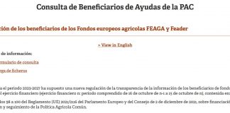 Ya se pueden consultar los pagos de la Política Agraria Común (PAC) FEGA