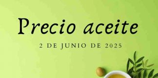Precio medio en origen del aceite de oliva (2-junio-2025)