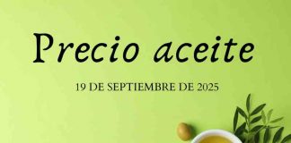 Precios medios en origen del aceite de oliva (19-septiembre-2025) precio aceite