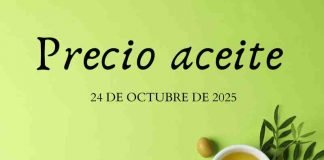 Precio medio en origen del aceite de oliva (24-octubre-2025) precios aceite