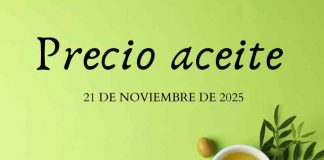 Precio medio en origen del aceite de oliva (21-noviembre-2025)