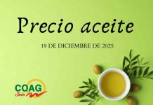 Precio medio en origen del aceite de oliva (19-diciembre-2025)