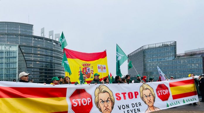 Agricultores europeos y españoles se concentrarán en Estrasburgo contra los precios de los fertilizantes manifestación Estrasburgo