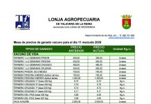 Lonja Agropecuria de Talavera de la Reina. Vacuno. 11-marzo-2026