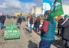 Primera manifestación de agricultores contra la especulación con el precio del carburante