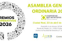 Cooperativas Agro-alimentarias Castilla-La Mancha celebrará la V edición de los Premios Cooperativos el 23 de abril