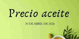 Precio medio en origen del aceite de oliva (30-abril-2026) precio de aceite