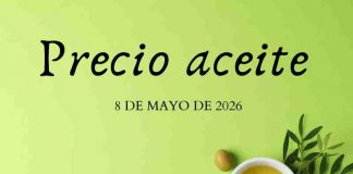 Precio medio en origen del aceite de oliva (8-mayo-2025) precio aceite