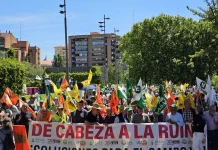 El campo de Castilla y León clama por su futuro ante una nueva cosecha que se saldará con más pérdidas manifestación Valladolid
